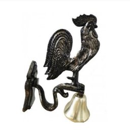 Sino Galo Bronze Base Alumínio Parede Fazenda Sítios Granjas - 1