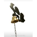 Ver imagem 5 de Sino Galo Bronze Base Alumínio Parede Fazenda Sítios Granjas