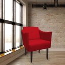 Ver imagem 6 de Kit 02 Poltronas Decorativa Naty Pés Palito Suede Vermelho - D'Classe Decor
