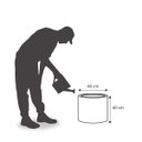 Ver imagem 3 de Vaso Cilindro 40 X 40 Cm Branco Vasart