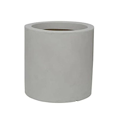 Vaso Cilindro 40 X 40 Cm Branco Vasart
