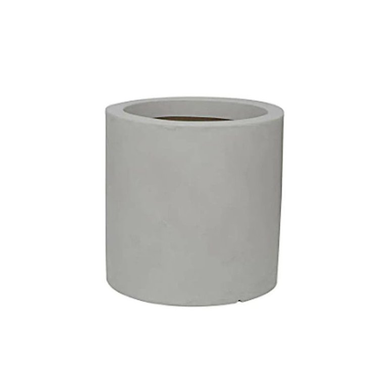 Vaso Cilindro 40 X 40 Cm Branco Vasart
