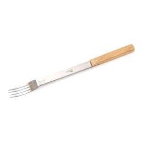 Garfo para Churrasco Artmill 4 Pontas em Aço Inox e Cabo de Madeira 51 Cm