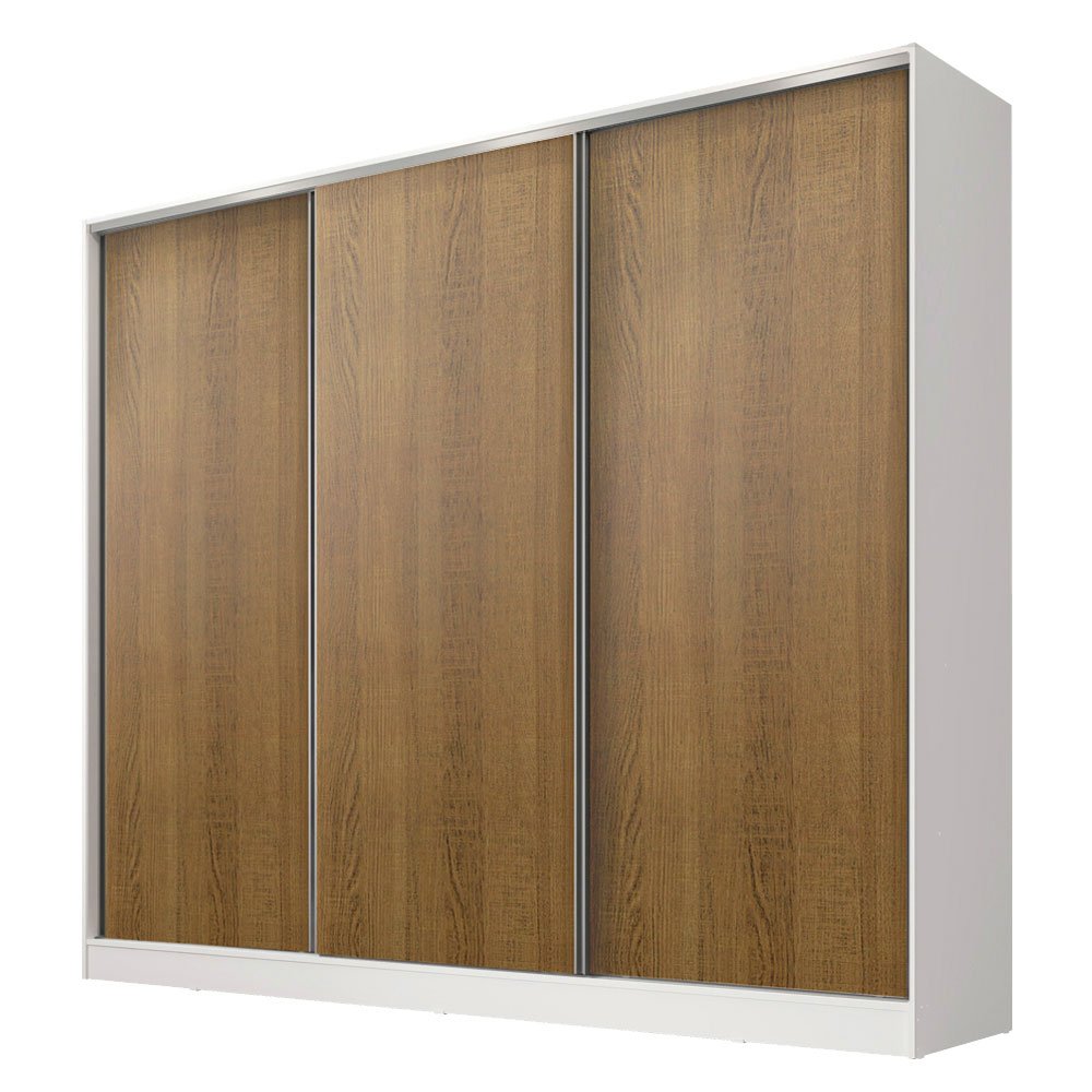 Guarda Roupa Casal 100% Mdf Madesa Royale 3 Portas de Correr - 4