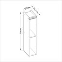 Ver imagem 2 de Armário Genialflex Iluminata Aereo Hortelã