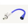 Torneira de Cozinha Gourmet Flexível Mesa Inox Silicone Azul C62 Bico Arejador Cone Duplo Jato - 5