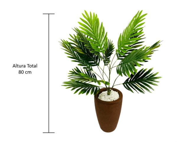 Kit Decoração Sala Escritório Planta Artificial + Vaso - 2