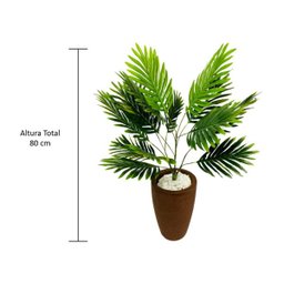 Kit Decoração Sala Escritório Planta Artificial + Vaso - 2