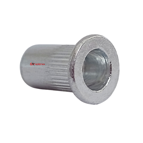 Rebite Rosca Recartilhado Cab Plana M4 Alumínio 50 Peças