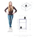 Ver imagem 3 de Mesa de Cabeceira Triunfo 1 Gaveta Branco Absoluto Semi Fosco - Zanzini