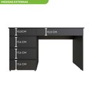 Ver imagem 6 de Escrivaninha Paris com 5 Gavetas