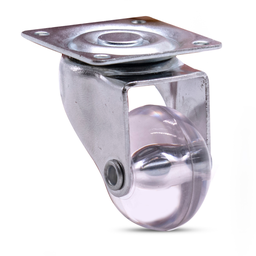 Rodizio Giratorio Silicone Gel 32mm Placa 4,2cm Sem Freio - 4