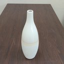 Ver imagem 6 de Vaso Decorativo Enfeite Casa Cerâmica 41x13x13cm Marfim