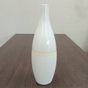 Ver imagem 3 de Vaso Decorativo Enfeite Casa Cerâmica 41x13x13cm Marfim