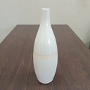 Ver imagem 4 de Vaso Decorativo Enfeite Casa Cerâmica 41x13x13cm Marfim