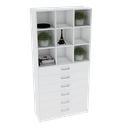 Ver imagem 1 de ARMÁRIO COLMÉIA COM GAVETAS M211.2021.B (ORGANIZA LOJA) MUNDI MOVEIS