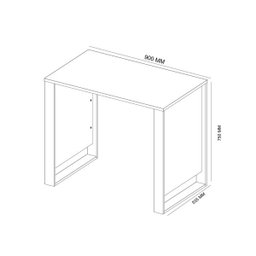 Mesa Para Computador Office Morada Branco - Demóbile - 3