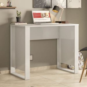 Mesa Para Computador Office Morada Branco - Demóbile