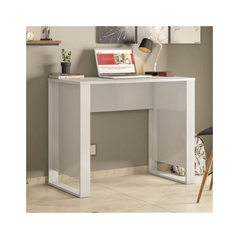 Mesa Para Computador Office Morada Branco - Demóbile