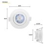 Spot Led Taschibra Alltop 5w Redondo Embutir Mr16 38° - Luz Neutra 4000k - 3
