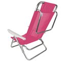 Ver imagem 5 de Kit 2 Cadeira Alumínio Reclinável Summer 6 Posições Rosa Mor