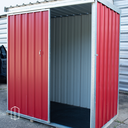 Ver imagem 3 de Deposito de Aço Mod 04 Vermelho Porta de Correr 1,11 X 1,90 X 2,10m