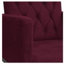 Ver imagem 5 de Poltrona Classic Pés Luís XV Suede Bordô - Doce Sonho Móveis