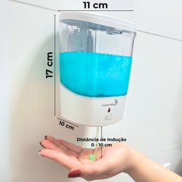 Dispenser Sabonete Líquido Álcool Gel 600 Ml Automático com Sensor de Parede Importway Iwdsa-600 - 2