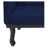 Poltrona Classic Pés Luís XV Suede Azul Marinho - Doce Sonho Móveis - 5