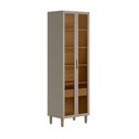 Ver imagem 4 de Cristaleira 70cm Allure Linea Brasil Jequitiba/Gris Fosco