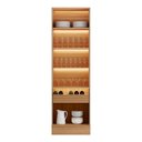 Ver imagem 3 de Cristaleira 70cm Allure Linea Brasil Jequitiba/Gris Fosco