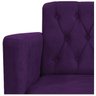 Kit 2 Poltronas Classic Pés Luís Xv Suede Roxo - Doce Sonho Móveis - 6