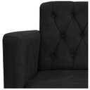 Ver imagem 6 de Kit 2 Poltronas Classic Pés Luís Xv Suede Preto - Doce Sonho Móveis
