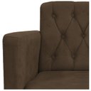 Ver imagem 6 de Kit 2 Poltronas Classic Pés Luís Xv Suede Marrom - Doce Sonho Móveis