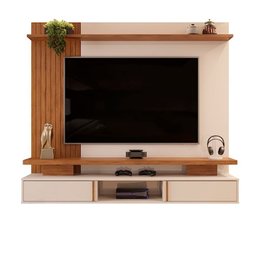 Painel Leoni para TV 65 Polegadas Porta Deslizante DJ Móveis - 1