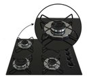 Ver imagem 3 de Cooktop Gás 4 Bocas Ultra Chama 127v/220v Preto
