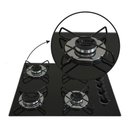 Ver imagem 3 de Cooktop Gás 4 Bocas Ultra Chama 127v/220v Preto