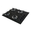 Ver imagem 1 de Cooktop Gás 4 Bocas Ultra Chama 127v/220v Preto