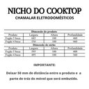 Ver imagem 7 de Cooktop Gás 4 Bocas Ultra Chama 127v/220v Preto