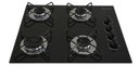 Ver imagem 2 de Cooktop Gás 4 Bocas Ultra Chama 127v/220v Preto