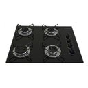Ver imagem 2 de Cooktop Gás 4 Bocas Ultra Chama 127v/220v Preto