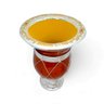 Cuia Chimarrão Aranha Em Prata E Ouro:Vermelho - 4