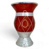 Cuia Chimarrão Aranha Em Prata E Ouro:Vermelho - 6