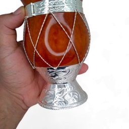 Cuia Chimarrão Aranha Em Prata E Ouro:Vermelho - 3