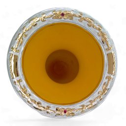 Cuia Chimarrão Aranha Em Prata E Ouro:Vermelho - 5