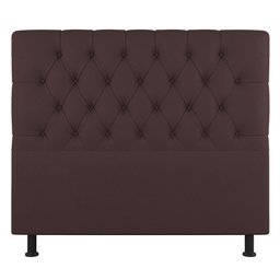 Cabeceira Cama Box Solteiro Nice 90cm Suede Marrom - Desk Design - 2