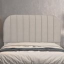 Ver imagem 1 de Cabeceira Cama Box Queen Estofada Orgânica 160cm Alice W01 Linho Bege - Lyam Decor