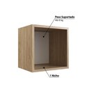 Ver imagem 3 de Nicho Cubo de Parede Favo de Mel 30cm - Natural/Branco