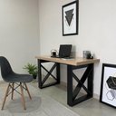 Ver imagem 1 de Escrivaninha Multiuso Tokyo Carvalho-preto