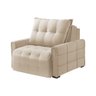 Poltrona do Papai Retrátil e Reclinável 85cm Dubai Veludo Bege - 2